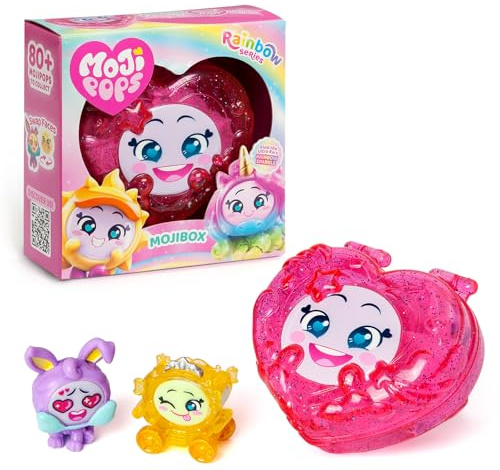 MOJI POPS Rainbow Series - Mojibox Sammelbox mit 2 Überraschungsmojipops. Jede Schachtel enthält 2 Überraschungsfiguren und 1 Checkliste