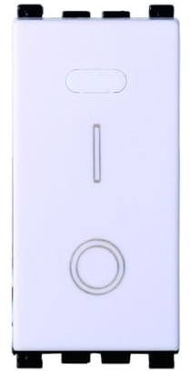 Interruttore 0-1 16A, Moduli bianchi, Compatibile Con Vimar Arke', frutti, interruttori, pulsanti, deviatori, dimmer, sensori, PIR, buzzer, Per Placche originali e compatibili