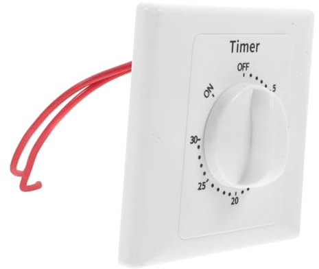 Countdown Zeitschaltuhr Steckdose Weiß ABS für Lüfter und Klima