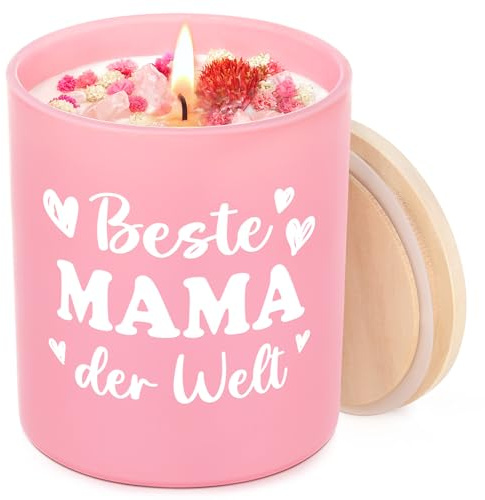 Geschenke für Mama Muttertagsgeschenk, Duftkerze - Mama Geschenk Geburtstag von Tochter Sohn, Geburtstagsgeschenk für Mamas, Beste Mutter Geschenk