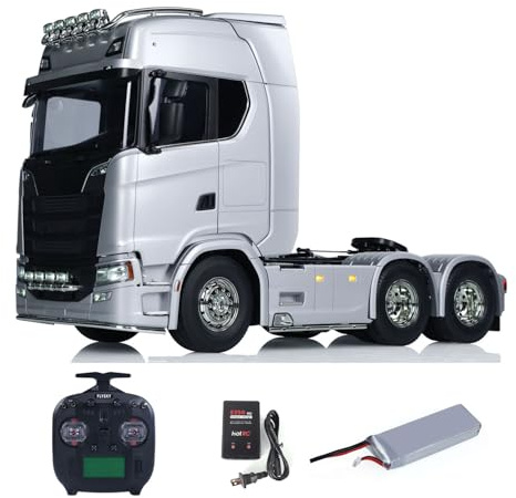 Wheelfun 1/14 RC Tractor Truck 56373 Vehículo de control remoto 6X4 770S 3 velocidades sonido ligero hobby adulto
