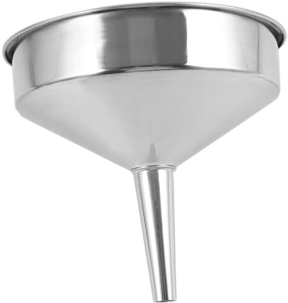 Alipis Entonnoir En Acier Inoxydable Épais à Large Ouverture 18 Cm Entonnoir à Carburant Pour Huile Moteur, Usage Industriel Et Automobile, Transfert Liquide Rapide Et Solide