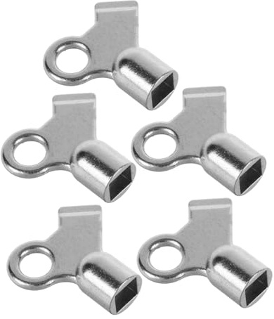 NOLITOY 5pcs Radiator Bleed Keys Square Hole Heater Valve Tools for Efficient Air Release Suitable for Various Radiator Types Maintenance and Replacement
