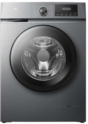 TCL 9kg, A-10% Class Energy Efficient, Front Load Washing Machine with 1400rpm Fast Spin, Smart LED Display, Multi-Program Steam Care, Safety Features- FF0924SA1UK