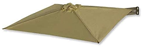 QYYZTQY Sun Parasol Umbrella Garden Wall Mounted Cantilever,Aluminium 7ft / 210cm,Folding,Telescopic,Outdoor Recreation for Courtyard/Garden/Terr (Khaki)