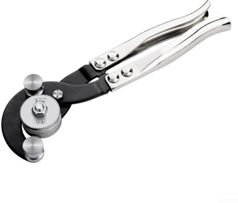 Rohrbiegezange für 3/16 bis 3/8 Zoll Bremsleitungen, Stahlkonstruktion mit Gummigriff für Messing, Kupfer, Aluminium, Rohr, Ben
