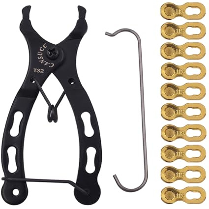 Mirweon Fahrrad-Kettenglied-Zangen-Set, Fahrrad-Entfernung, Installationszange, bequem, geeignet für verschiedene Typen, Fahrradhaken-Werkzeug, Fahrradverbinder-Kit