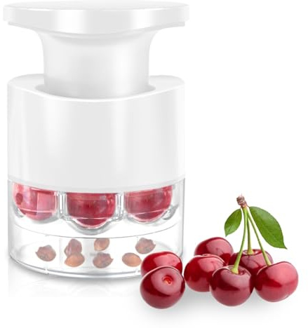 Jectse Dénoyauteur Multi-cerise, Outil de Dénoyauteur Multiple à 7 Trous, Outil de Dénoyautage de Cerises, de Cerises, Vide- de Type Poussoir Multiple