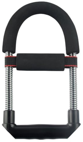 LALADEFIEE Entrenador de Fuerza de Muñeca 45lb Negro para Casa | Empuñadura Engrosada, Acero y Plástico, para Levantadores y Atletas de Entrenamiento Funcional