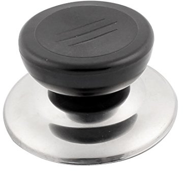 Sourcingmap Metal Kitchen Home Round Cookware Grip Lid Cover Replacement Pot Knobs Silver Tone