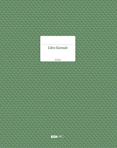 EDIPRO - E2366 - Libro giornale 92 pagine numerate (2 colonne) f.to 31x24,5