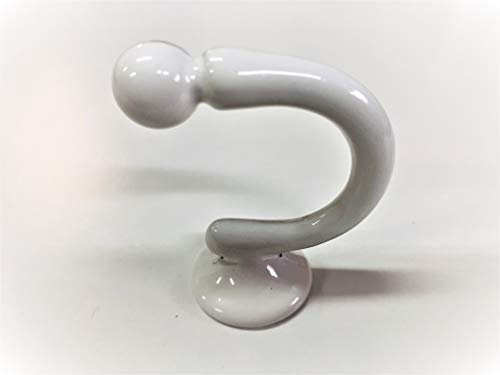 GANCIO TENDA MURO BIANCO NERO GANCIO PER TENDE GANCI TENDE GANCI PER TENDE FERMATENDA DA MURO FERMATENDE A MURO RACCOGLI TENDA RACCOGLI TENDE REGGI TENDA AMBRASSE TENDAGGI CASA MADE IN ITALY (BIANCO)