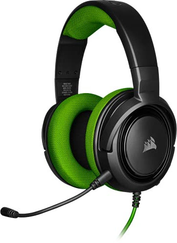 Corsair Gaming Headset HS35 Stereo Stereo Gaming Headset -Green- PC PS4 Switch SP866 CA-9011197-AP
