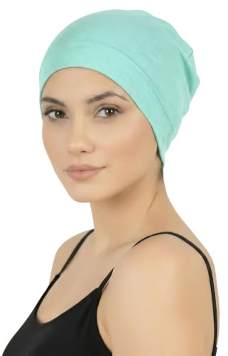 Deresina Copricapo Chemioterapico in Bambu per Donne e Uomini – Berretto Ultra Morbido e Traspirante per Alopecia e Perdita di Capelli, Giorno e Notte, Alternativa alla Parrucca