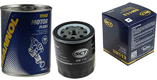 QR-Parts Set 85450547 SM 113 9900 Original SCT Ölfilter + Motor Flush Motorspülung