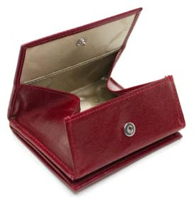 Giudi® Portefeuille pour homme en cuir de vachette, bordeaux, s