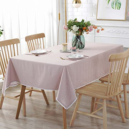 YSUEFIJO Tischdecke Leinen Leinenoptik Tischdecke Abwaschbar, Tischwasche Herbst, Tischtuch Rechteckige, Premium Tischabdeckung Gartentischdecke, Pflegeleicht Garten Zimmer Tischdekoration