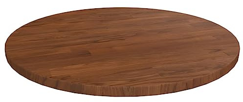 vidaXL Rund bordsskiva mörkbrun Ø40x1,5 cm behandlad massiv ek, träskiva, rund bordsskiva, träbordsskiva, träskivor, runda bordsskivor, träbordsskivor