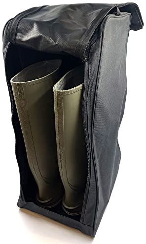 Gummistiefeltasche, wasserabweisend, kompatibel mit großen Gummistiefeln und Wanderstiefeln, Schwarz , Taschen-Organizer