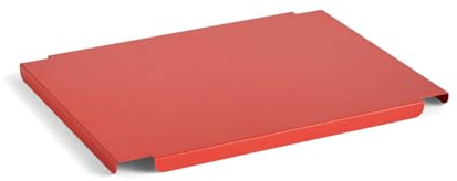 HAY Colour Crate Lid M Deckel Colour Crate aus pulverbeschichtetem Stahl, Farbe: Rot, Maße: 26,5 cm L x 34,5 cm B x 1,5 cm H, AC458-A602-AB27