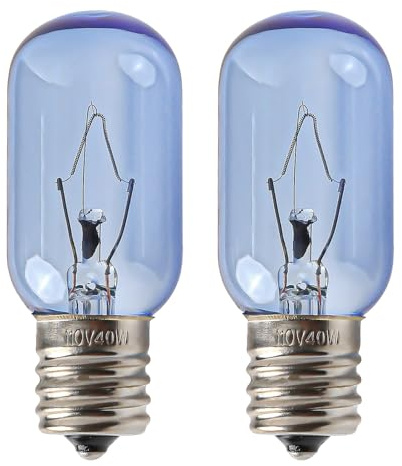 Seentech 297048600 241552802 Refrigerator Light Bulb 40W T8 E17 for Frigidaire Kenmore Whirlpool KitchenAid Electrolux - Replace 241552802 AP3770086 AP3867287 AH976993 EA1149215 (Pack 2)
