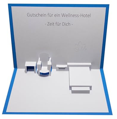 Gutschein für ein Wellness-Hotel (Zeit für Dich) - Pop up Karte