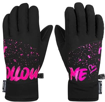 Reusch Skihandschuhe Kinder | warm, wasserdicht & atmungsaktiv | Winterhandschuhe Softshell für Mädchen und Jungen | Kinderhandschuhe für Ski & Schnee | Beatrix R-TEX XT Junior