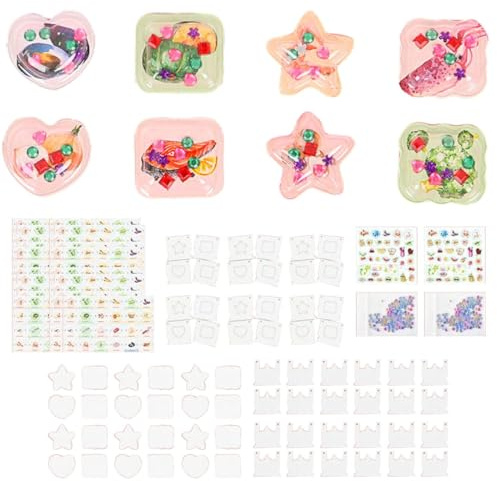 DIY Sticker Hersteller, Kreatives Taschenspielzeug, Frühes Lernen, Party, Lernspielzeug, 3D Sticker Maschine für Kinder - DIY Maschine Set mit Wiederverwendbaren Aufklebern
