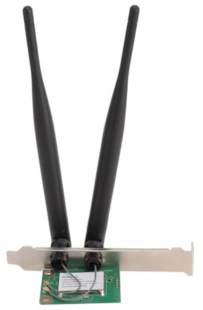 Scheda WiFi BCM4323, Adattatore di Rete Wireless Dual Band da 300Mbps con Doppia Antenna, USB Integrata per PC