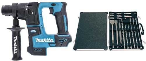 Makita DHR171Z 18V Li-Ion LXT Brushless Rotary Hammer - Batteries and Charger Not Included & D-21200 17 Piece SDS-Plus Drill and Chisel Set