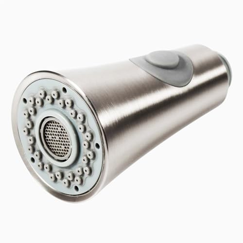 ANKROYU Tap Spray Head, Stainless Steel Pull Down Spray Head Replacement, Scratches Resistant Kitchen Faucet Spray Nozzle, 1/2-inch G Connector, Pull Out Shower Head for Kitchen Sink