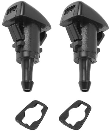 Partuto Boquilla De Lavado De Parabrisas No.98630G3000 Boquillas De Pulverización De Parabrisas Delanteras Para Coche Para Hyundai Santa Fe 2019-2022 Negro 2 Pcs Junta