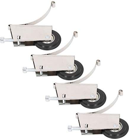Quincaillerie de Porte D'armoire Coulissante, 4 Pièces de Placard Puerta Para en Acier Inoxydable, Rouleaux de Porte de Placard de Remplacement, Quincaillerie de Porte