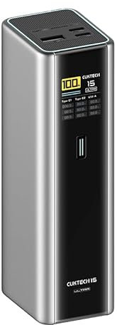 CUKTECH 15 Ultra Power Bank 20000mAh 165W Fast Charging 3-Port USB C Portable Charger Fast-Self-Charging TFT Digital Display Battery Pack Compatible with MacBook Pro/Air/iPad/iPhone 16/Samsung/Dell