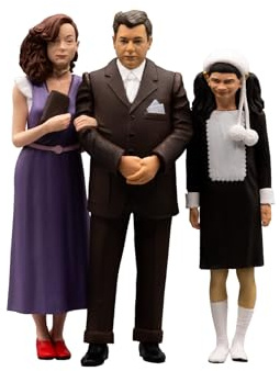 Infinite Statue FANTOZZI - famiglia Ragionier Ugo Fantozzi Pina e Mariangela - Scena Film - Statua Figura da Collezione in PVC - altezza 10cm