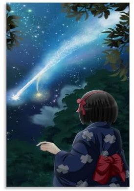Póster de anime Kimi No Na Wa Your Name (8) Póster Pintura Decorativa Lienzo Arte de Pared Salón Póster Dormitorio Pintura, Arte de Pared Impresión de Imagen Moderna Decoración de Habitación Familiar