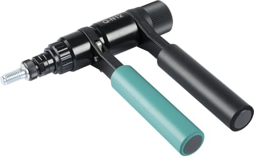 Pince à riveter aveugle QN 12 avec cliquet intégré - Pince à écrou de rivet pour écrous à rivets aveugles de M4-M10 et vis à rivets aveugles de M5-M8 - Acier