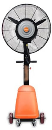 XUJUAN-0227 Industrial Floor Fan Misting Fan Industrial Electric Fan Restaurant Commercial Cooling Humidification Cold Water Fogging Large Electric Fan Heavy-Duty Fan(Black)