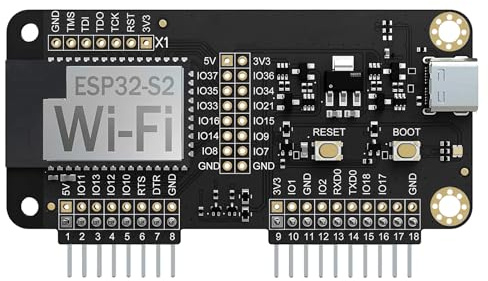 PINGEQUA ESP32-S2 Development Board for Flipper Zero – GPIO Expansion Module, Premium ENIG Gold Plated PCB