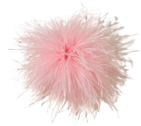 Wambere Broche à plumes - Broche à plumes d'autruche duveteuses Mariée Mariage Fête Noël Habillage Corsage Épingle Chapeau Accessoires pour Femmes Fête de Mariage Danse Banquet Robe Accessoires