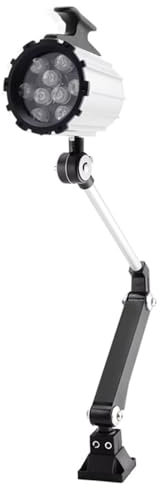 XUHONGYA Lampada for Macchina utensile antiesplosiva con Collo Flessibile - for Macchine CNC, tornio, fresatrici e Trapani, Tensione Universale 110-220V, luminosità 120 lm/W(Long Arm,9w)