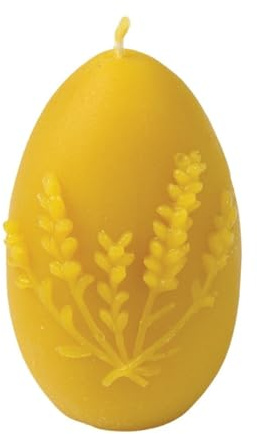 LYSON Kerzengießform Silikonform Ei mit Lavendel Höhe 7,5 cm Silikon Kerzenform für Sojawachs Bienenwachs Gips Seifer Aromatherapie Kerzenherstellung Bienenwachskerzen Geschenkidee