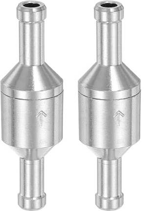sourcing map 2 válvulas de retención de combustible de 6 mm, válvula de retención de manguera unidireccional sin retorno, accesorios de control de aleación de aluminio para gasolina, diésel, gas