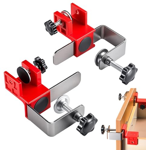Sujetadores Para Instalación De Gabinetes - Kit De 2 Unidades Para Ensamblaje De Armarios Y Cajones,Fijadores Adaptables Para Taladrar Y Montar Muebles Marcos De Puertas De Cocina