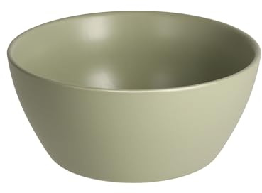 home&you - Bol Palia en porcelaine dure, grand saladier de service, bol de cuisine premium, compatible micro-ondes et lave-vaisselle, Ø23cm, 10cm - Vert