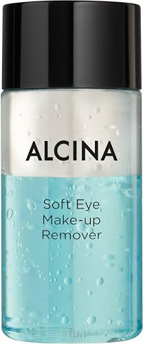 ALCINA Soft Eye Make-up Remover - 125 ml - Zwei-Phasen-Entferner entfernt sanft & zuverlässig Augen- & Lippen-Make-up - auch wasserfeste Produkte - augenärztlich getestet - für Kontaktlinsenträger