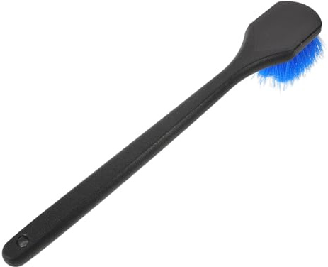 Kisangel Brosse de Nettoyage pour Bain D’Oiseaux avec Manche Long Bleu, Brosse pour Mangeoire à Colibris, Accessoire Jardin Extérieur pour Nettoyage Fontaines et Bains D’Oiseaux