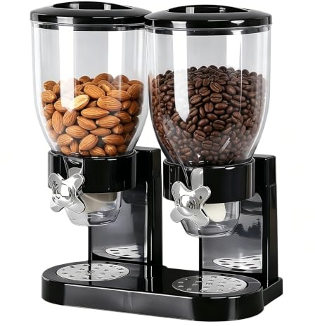 Bcuuozeeing Cereal Dispenser, lufttät flingdispenser för att organisera köksförvaringsutrymmet, flingdispenser lufttät behållare för flingor, ris, korn, godis, kaffebönor
