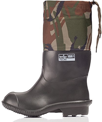 LEMIGO Gefütterte Herren Filzstiefel LMG-802 (Schwarz, 45)