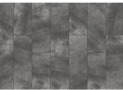 Runa Art Papel tapiz fotográfico 396 x 280 cm loseta | Lana Decoración De Pared Sala Cuarto | Fabricación alemana | gris 9105012c